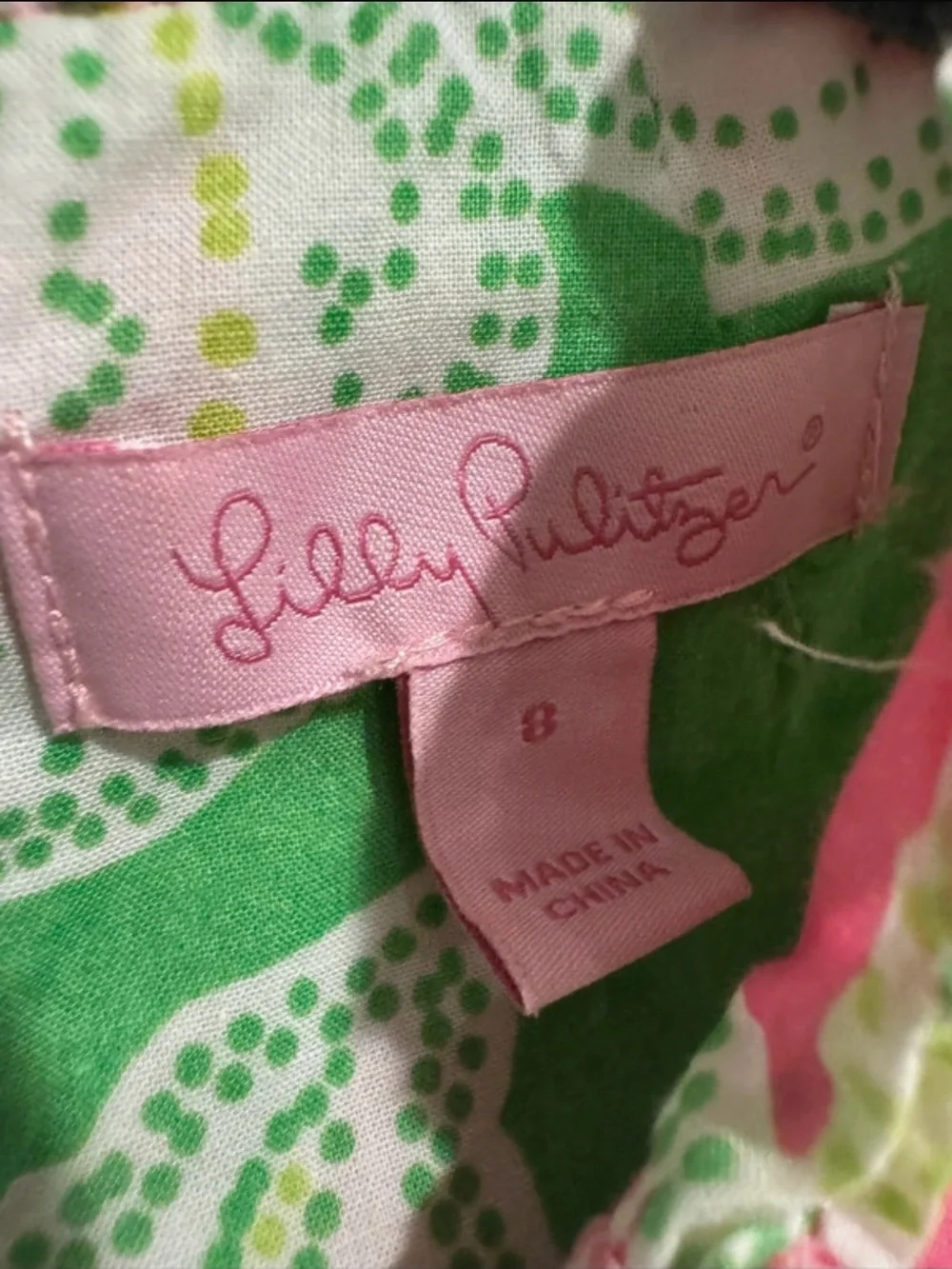 Lilly Pulitzer Girl’s Floral Halter Swing Dress - size 8 - Picture 3 of 4